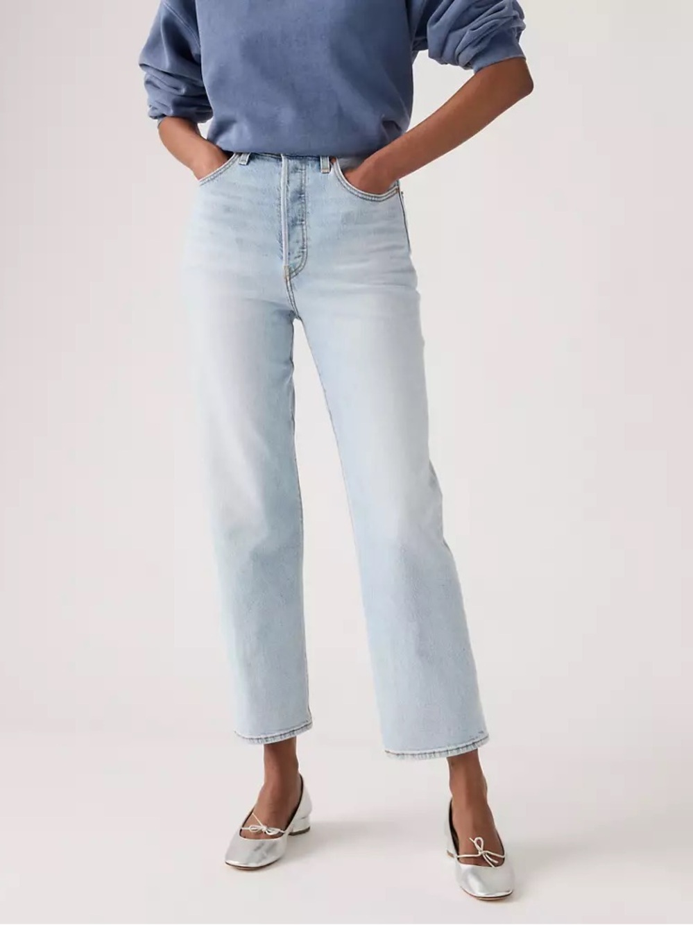 Levi’s Ribcage Straight Ankle Women's Jeans Size 30 Light Wash